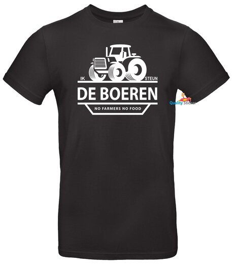 Ik steun de boeren T shirt unisex Laat zien dat je onze boeren steunt Qualitysticker Meer dan alleen stickers