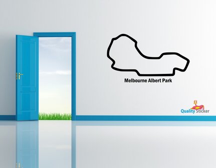 Race circuit Australie - Melbourne Albert Park muursticker