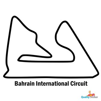 Race circuit Bahrain - Bahrain International Circuit muursticker