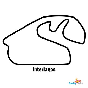 Race circuit Brazilie - Interlagos muursticker