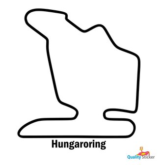 Race circuit Hongarije - Hungaroring muursticker