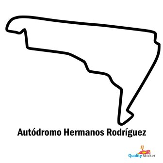 Race circuit Mexico - Aut&oacute;dromo Hermanos Rodr&iacute;guez muursticker