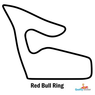 Race circuit Oostenrijk - Red Bull Ring muursticker