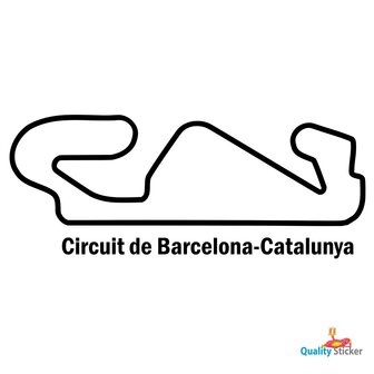 Race circuit Spanje - Circuit de Barcelona-Catalunya muursticker