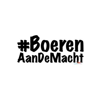Boeren aan de macht sticker