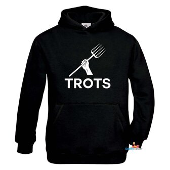 Trotse boeren zoon/dochter hoodie zwart