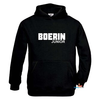 BOERIN junior kinderhoodie zwart