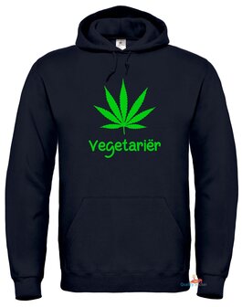 Vegetari&euml;r wietblad hoodie