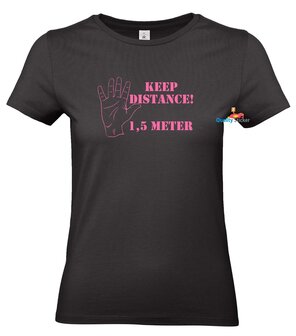Keep distance 1 5 meter dames t shirt of hoodie unisex