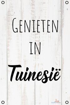 Genieten in Tuinesi&euml; tuinposter