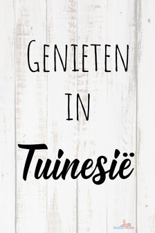 Genieten in Tuinesi&euml; tuinposter