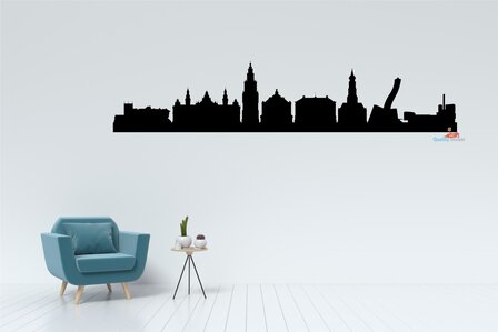 Skyline Groningen (2) muursticker