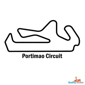 Race circuit Portugal Portimao muursticker