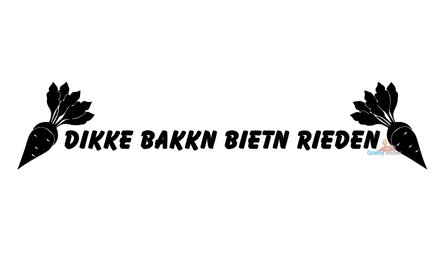 Dikke bakkn bietn rieden sticker