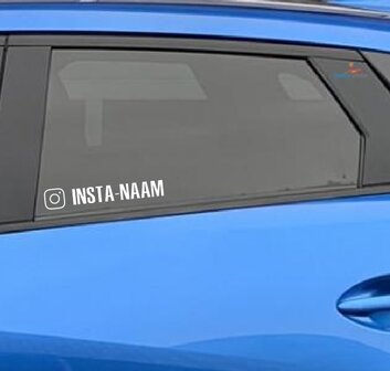 Instagram naam autosticker