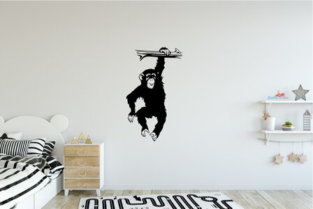 Chimpansee muursticker