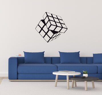 Rubiks kubus muursticker