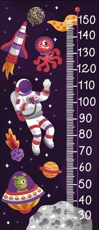 In de ruimte groeimeter