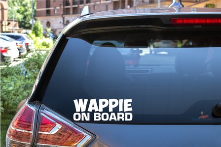Wappie on board autosticker