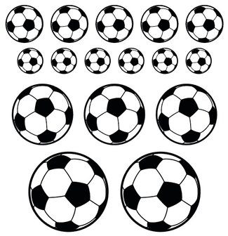 Set voetbal stickers