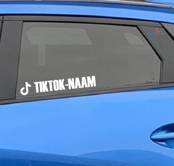 TikTok naam autosticker