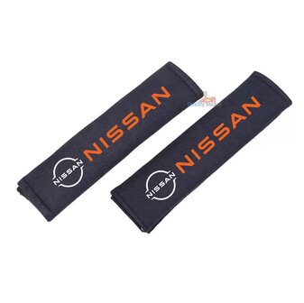 Nissan (2) gordelhoezen oranje
