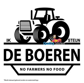 Ik steun de boeren sticker