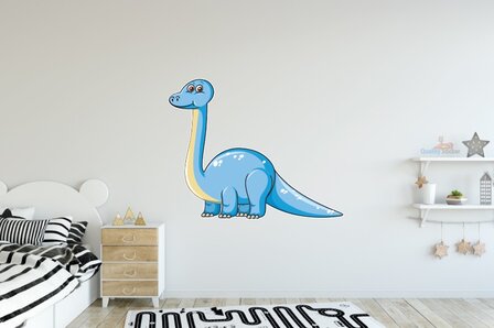 Dinosaurus Branchiosaurus muurdecoratie