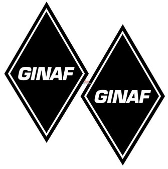 Ginaf hoekschild stickers