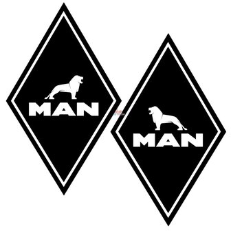 MAN hoekschild stickers