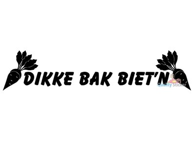 Dikke bak biet&#039;n sticker