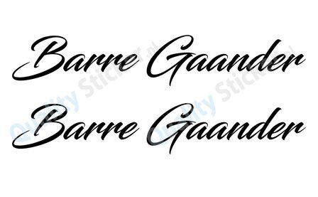 Barre Gaander stickerset