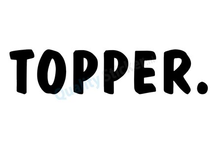 TOPPER. strijkapplicatie