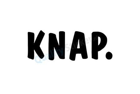 KNAP. strijkapplicatie