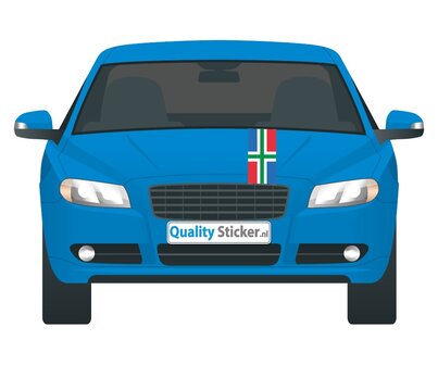 Groningse vlag striping sticker