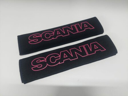Scania (2) gordelhoezen fuchsia roze