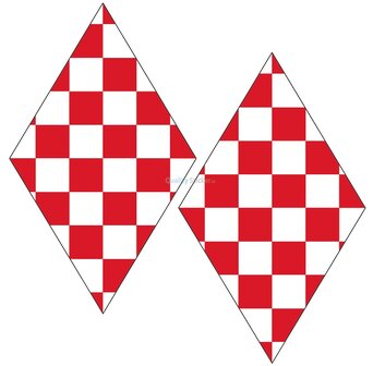 Noord-Brabantse vlag hoekschild stickers