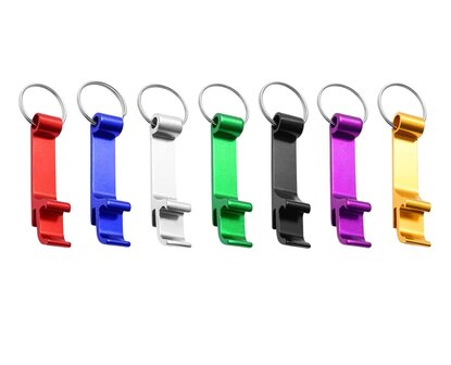 Flesopener sleutelhangers kleuren