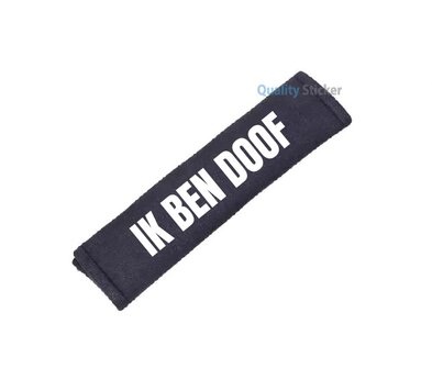 Ik ben doof gordelhoes wit