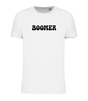 Boomer T-shirt wit