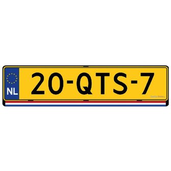 Vlag Nederland kentekensticker