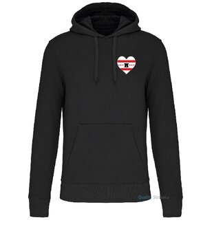 Hart voor Drenthe hoodie zwart