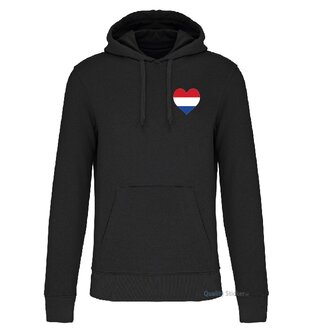 Hart voor Nederland hoodie zwart