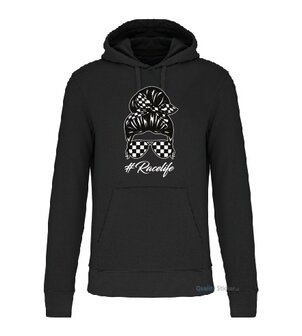 Racelife vrouw hoodie zwart
