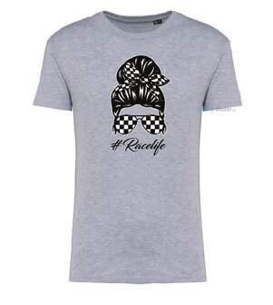 Racelife vrouw T-shirt grijs