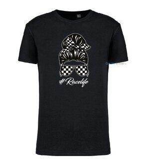 Racelife vrouw T-shirt zwart