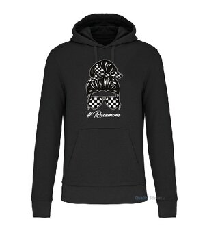 Racemom hoodie zwart