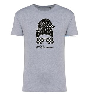 Racemom T-shirt grijs