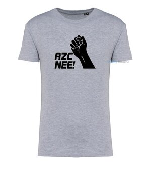 AZC NEE! T-shirt grijs