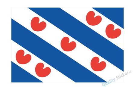 Friese vlag sticker